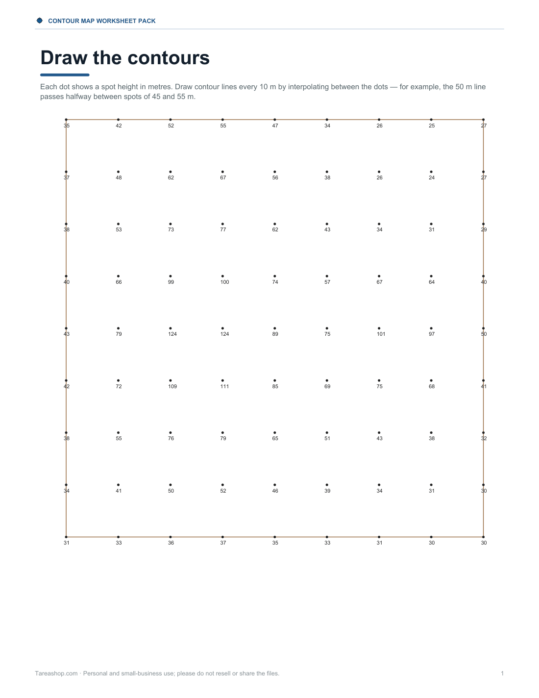 Preview of the first page of Draw the contours (PDF)