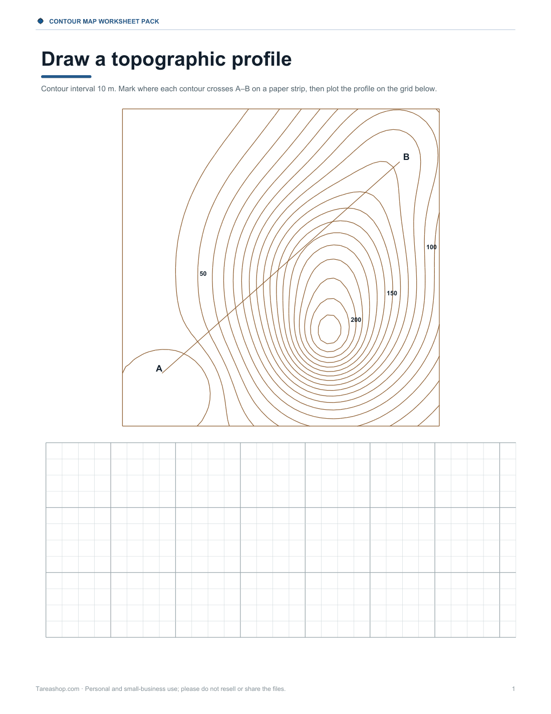 Preview of the first page of Profile worksheet (PDF)